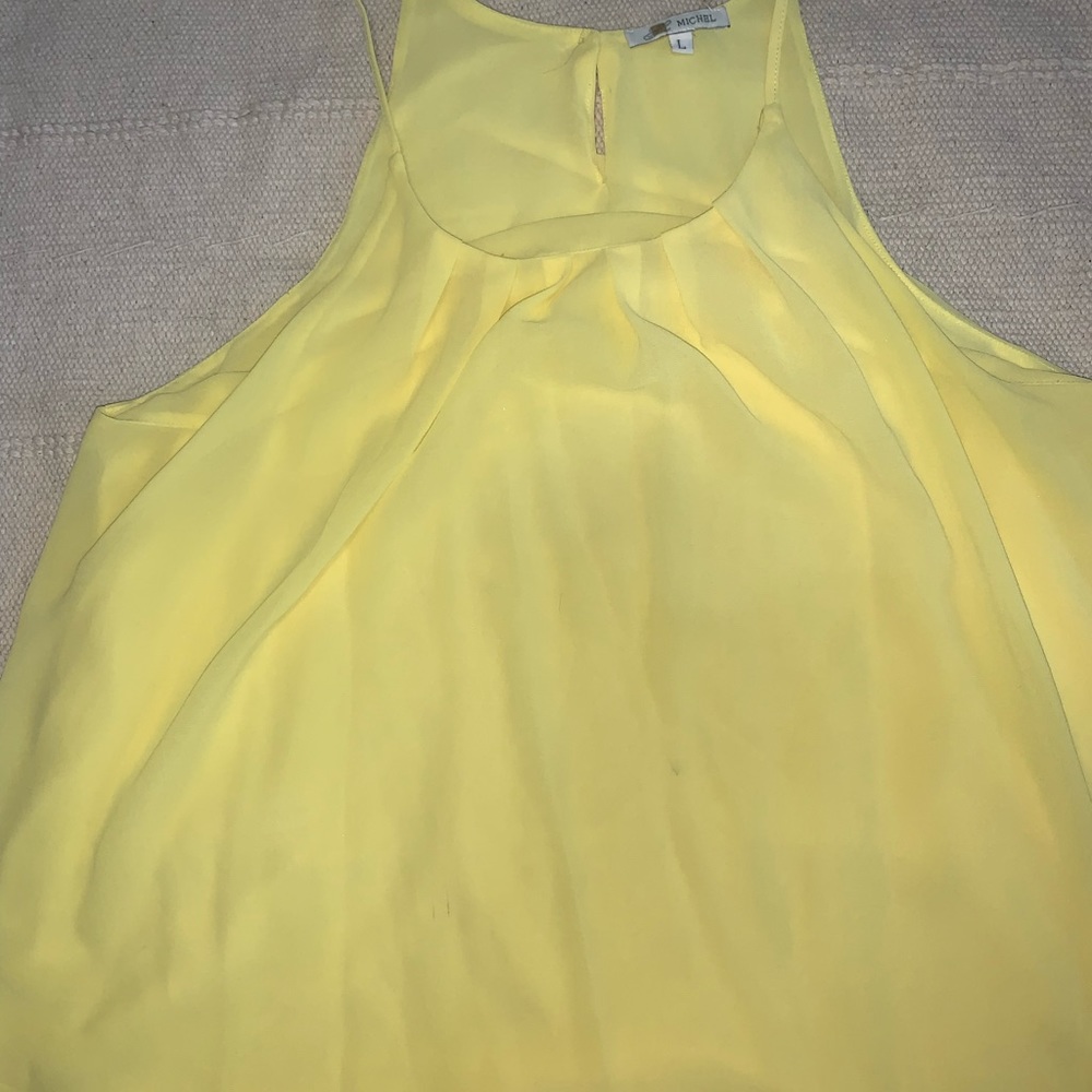 Yellow No Sleeve Top